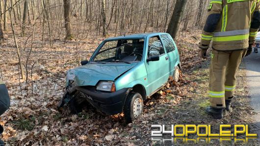 Wypadek na trasie Łambinowice - Szadurczyce. Jedna osoba trafiła do szpitala