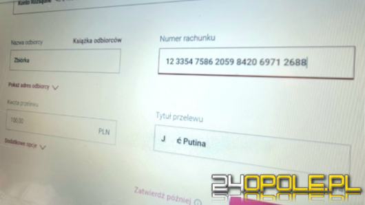 "J***ć Putina" w tytule przelewu? Bank może wstrzymać operację