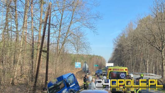 Wypadek w Kup. Jedna osoba trafiła do szpitala