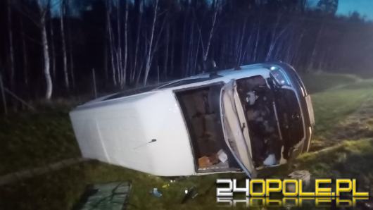 Wypadek na A4. Bus, który przewoził Ukraińców wypadł z drogi