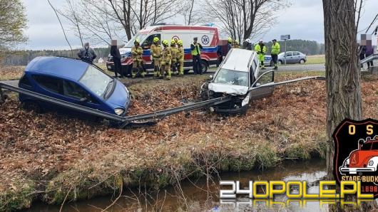 Zderzenie pojazdów w Zagwiździu. Obaj kierowcy byli pijani