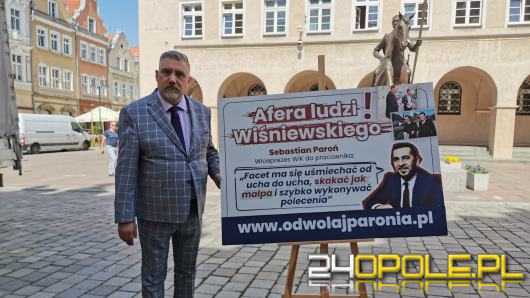 Tomasz Gabor namawia mieszkańców do odwołania wiceprezesa Sebastiana Paronia