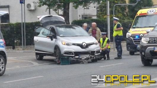 Potrącenie rowerzysty na ulicy Niemodlińskiej w Opolu