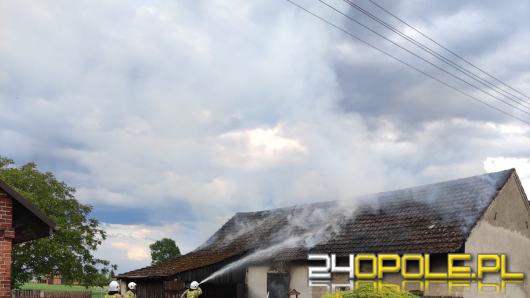 Pożar budynku w Borkach Wielkich. W akcji 6 zastępów straży