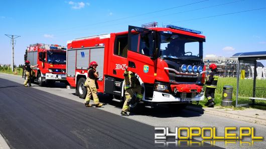 Pożar warsztatu przy Wygonowej w Opolu