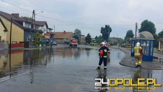 Opolszczyzna po ulewach. Strażacy mają sporo pracy