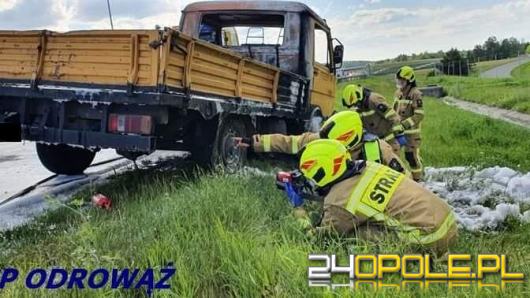 Pożar samochodu na A4