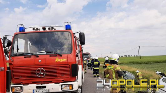 Wypadek na trasie Niwki - Ligota Dolna. Jedna osoba trafiła do szpitala