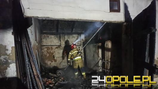 Pożar budynku gospodarczego w Jabłonce