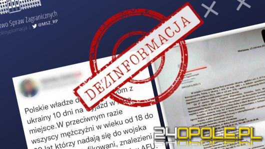 MSZ ostrzega: informacje o deportacji Ukraińców to fake news