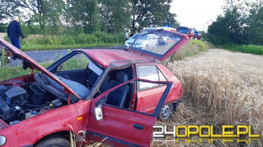 Wypadek w powiecie namysłowskim. Ranna kierująca trafiła do szpitala