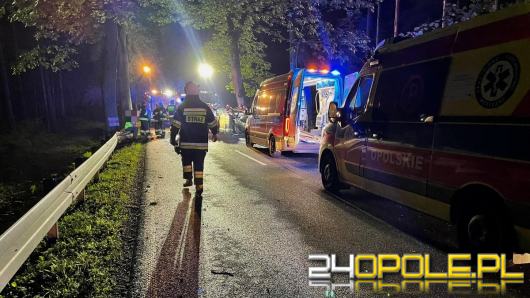 Tragiczny wypadek na DW 414 Opole - Prudnik. Jedna osoba nie żyje.