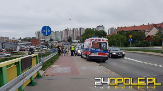 Motocyklista zderzył się z samochodem osobowym na ulicy Spychalskiego