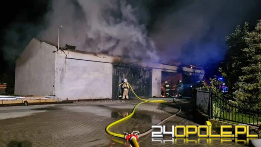 Pożar budynku gospodarczego w gminie Izbicko