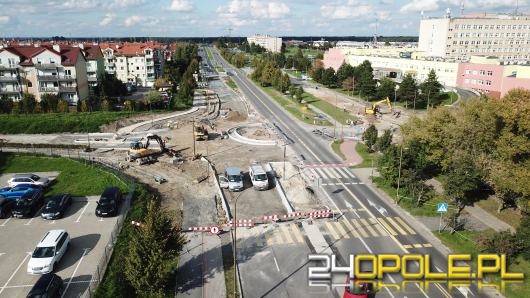 Budowa ronda na skrzyżowaniu al. Witosa z al. Solidarności. Kolejne zmiany w organizacji ruchu