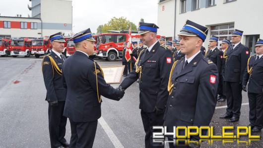 Dyplom Komendanta Głównego PSP dla funkcjonariuszy PSP z terenu woj. opolskiego