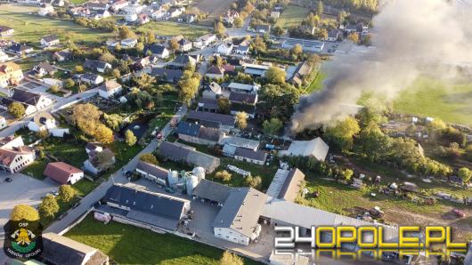Pożar Pomieszczenia Gospodarczego w Tarnowie Opolskim