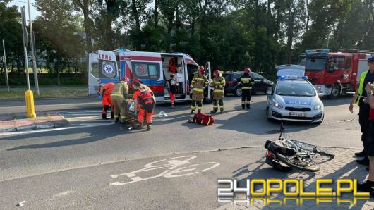 Nastoletni rowerzysta potrącony na oznakowanym przejściu dla pieszych