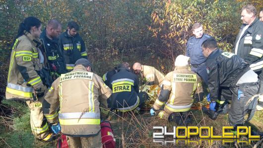 77-letni mężczyzna przetrwał w lesie 5 dni leżąc na brzuchu. Zmarł w szpitalu