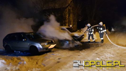 Pożar samochodu osobowego w Kielczy