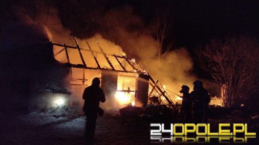 Pożar stodoły w Dąbrowicy
