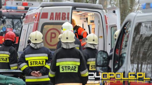 Groźny wypadek w Turawie-Marszałkach. Kierowca BMW uderzył w drzewo