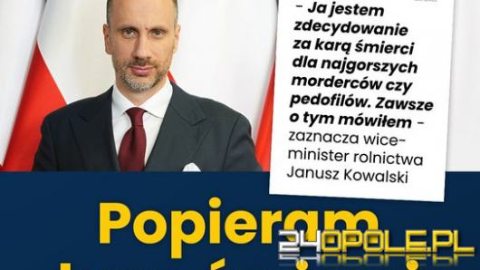 Janusz Kowalski: "Jestem zdecydowanie za karą śmierci."