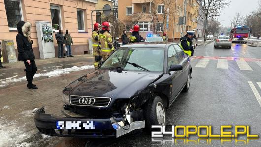 Zderzenie pojazdów na Oleskiej w Opolu