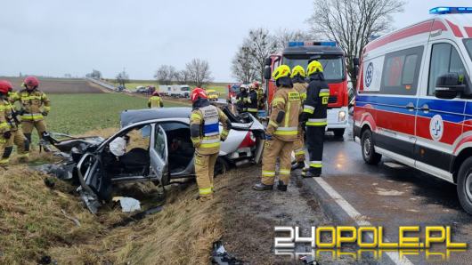 Tragiczny wypadek pod Byczyną. Nie żyje jedna osoba