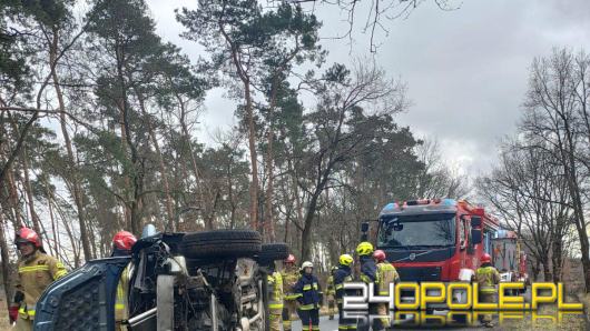 Wypadek na drodze w kierunku Januszkowic