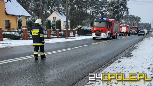 Potrącenie pieszego w Grodźcu