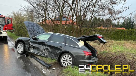 Zderzenie pojazdów w Komprachcicach