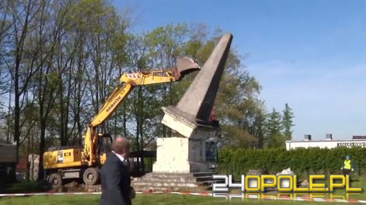 Pomnik wdzięczności Armii Czerwonej" w Głubczycach wyburzony