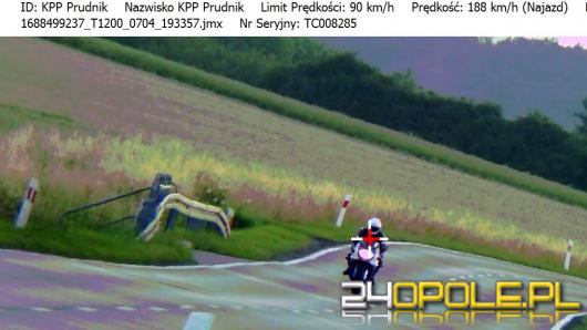 Motocyklista przekroczył dozwoloną prędkość o blisko 100 km/h