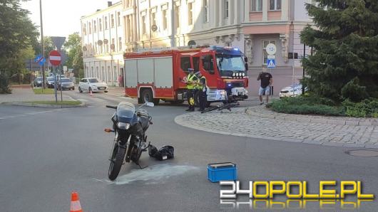 Motocyklista potrącił rowerzystę i uciekł z miejsca wypadku