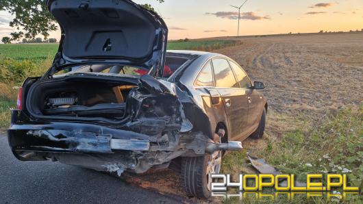 Wypadek 2 samochodów osobowych na trasie Jakubowice-Krzyków