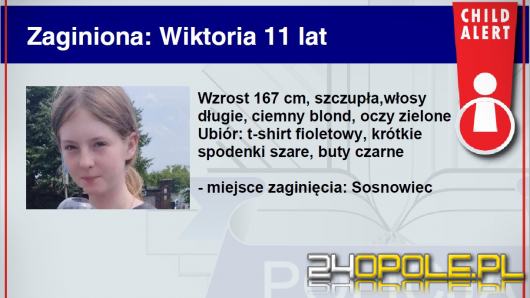 Policja uruchomiła CHILD ALERT! Zaginęła 11-letnia Wiktoria z Sosnowca