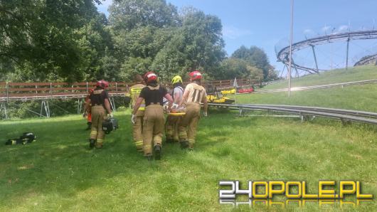 Wypadek na grawitacyjnej zjeżdżalni w Górze św. Anny