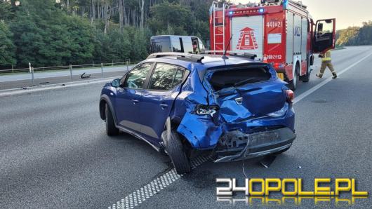 Wypadek na A4. Jedna osoba trafiła do szpitala 