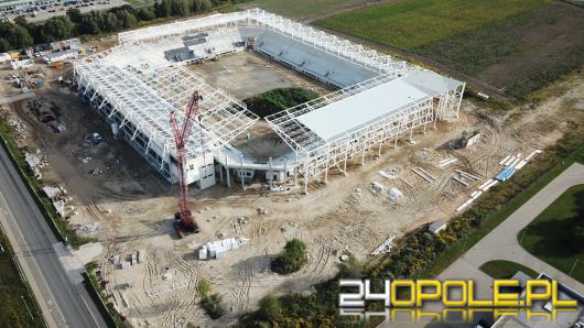 Stadion Opolski - spełnienie marzeń kibiców - rośnie jak na drożdżach