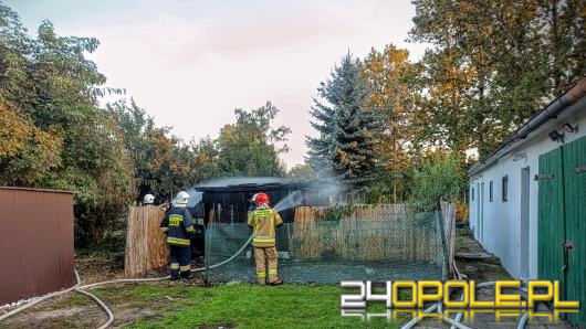 Pięć zastępów straży gasiło pożar w powiecie oleskim