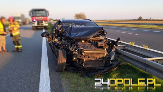 Wypadek na 203 km autostrady A4. Lądował śmigłowiec LPR