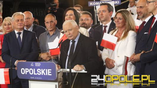 Kaczyński w Opolu: "Najpierw była wojna, potem komuna, nie chcecie kolejnego nieszczęścia"