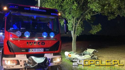 Jedna osoba ranna w wypadku w gminie Strzeleczki