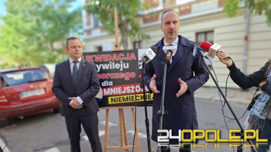 Janusz Kowalski deklaruje pozbawienie Mniejszości Niemieckiej przywileju wyborczego