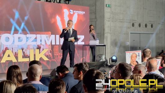 Krzysztof Bosak i Sławomir Mentzen w Opolu. Spotkanie przyciągnęło sporą publiczność