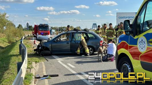 Wypadek na obwodnicy Czarnowąsów. Jedna osoba ranna, alkohol w tle