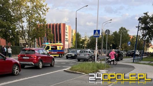 Potrącenie osoby poruszającej się na hulajnodze na Katowickiej w Opolu