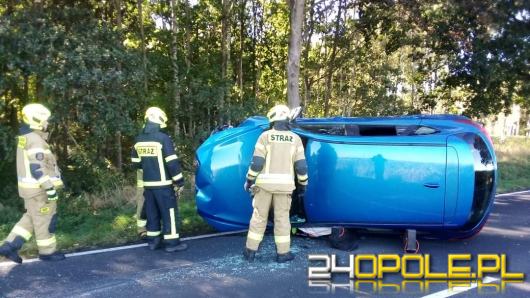 Wypadek z udziałem dwóch pojazdów w powiecie brzeskim