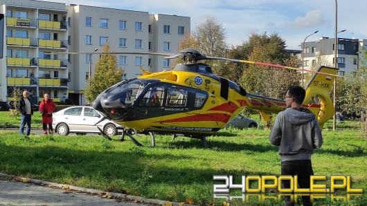 Akcja służb na Sosnowej w Opolu. Lądował śmigłowiec LPR